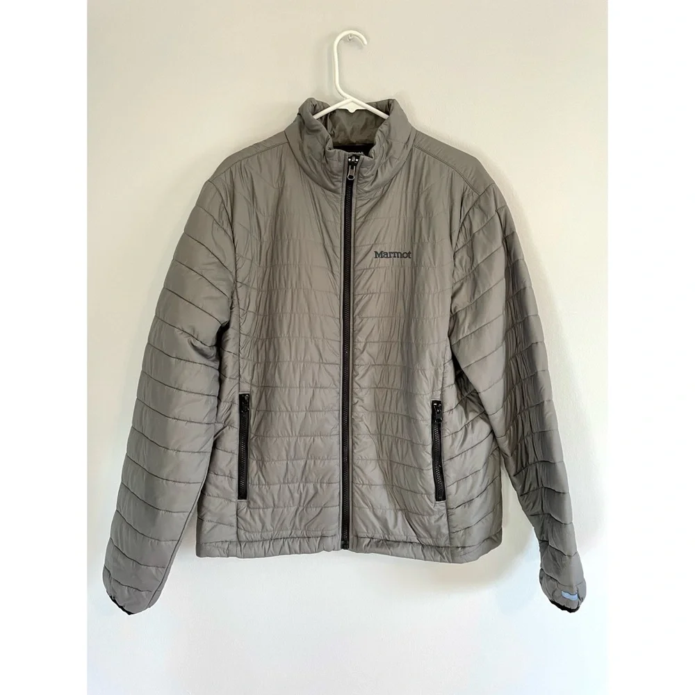 MARMOT gray puffer jacket - Picture 1 of 10